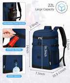 Cooler Backpack, 22L Waterproof Soft Backpack Coolers Leak Proof Beach Backpack - Image 5