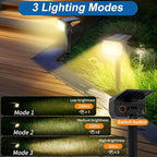 WENATY Solar Spot Lights Outdoor Waterproof IP65, 2 Pack Landscape Spotlights - Image 3