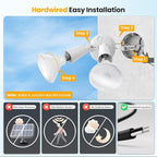 Onforu 2-Pack Adjustable Twin PAR Holder, Outdoor Flood Light Fixture Max 300W - Image 2