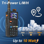 BAOFENG Radio Ham Radio Handheld 5RH PRO GPS APRS 10W Walkie Talkies Long Range - Image 7