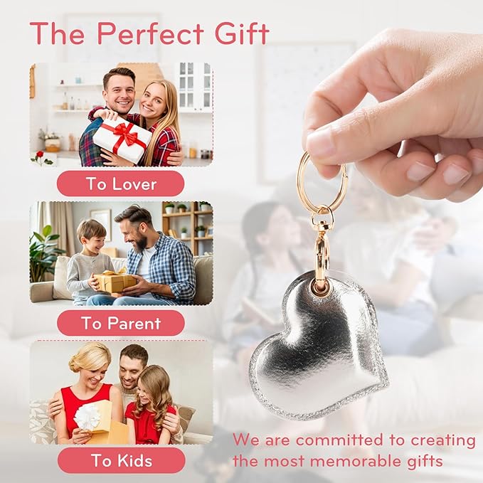 Leather Charm Keychain Holder Case Compatible - Image 5