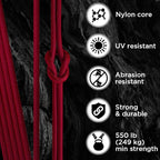 TECEUM 5/32" Paracord Rope 1000 – 1000ft / 200ft / 100ft / 50ft – Tactical - Image 3