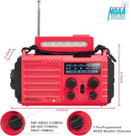 Weather Radio NOAA Alert with Battery Backup 18500mWh, Portable AM FM Shortwave - Image 5