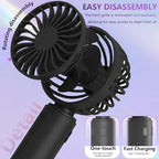 JODNO Mini Portable Handheld Fan 4-Pack, USB Rechargeable Battery Powered Small - Image 4