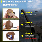 Dysaim Dinosaur Headlamp for Kids Head Lamp Outdoor Camping Essentials Gear - Image 6