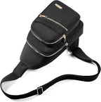Banelu Small Crossbody Sling Bag Sling Backpack, Chest Bag Daypack Cross Body - Image 5