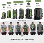 STOVER 5/10/25/30/40/55L Waterproof Dry Bag- Roll-Top Backpack w/Phone Case- - Image 8