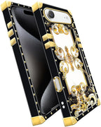 for iPhone 17 Air Case Luxury Golden Decoration - Image 3