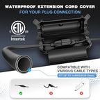Flemoon Outdoor Extension Cord Safety Cover, IPX4 Waterproof Connection - Image 2