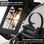 2-Pack Dusk to Dawn Outdoor Wall Light Fixtures, Aluminum Exterior Lighting - Image 5