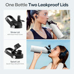 BUZIO 24 oz Water Bottle Insulated, Leakproof Stainless Steel Flask, Wide Mouth - Image 3