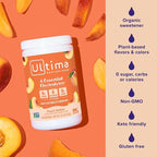 Ultima Replenisher Mocktini Electrolyte Powder Drink Mix – Sugar Free – Peach - Image 5