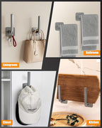 Hat Rack for Hat Storage, Strong Adhesive Hat Hooks for Wall, Hat Organizer for - Image 4