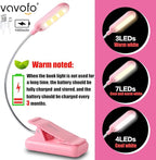 VAVOFO Rechargeable Book Light for Reading in Bed Kids, 7 LED Reading Light - Image 3
