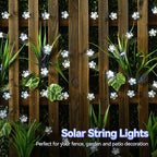 ITICdecor Outdoor Solar Flower String Lights Waterproof 50 LED Fairy Light - Image 3