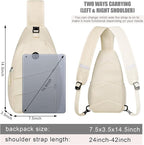 Pritent Crossbody Bags for Women Men Trendy Sling Bag Backpack Casual Chest Bag - Image 2