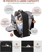 LOVEVOOK 50L Travel Backpack for Women & Men, Airline Approved Carry On Luggage - Image 4
