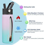 BJPKPK 2 Pack Insulated Water Bottles - Image 2