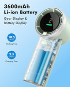 WHATOOK Portable Handheld Mini Fan: High Speed Cooling Fan, 10 Hours Battery - Image 4