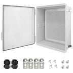 LeMotech Electrical Box, IP67 Waterproof Hinged Cover Stainless Steel Latch by LeMotech