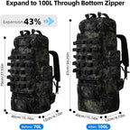 70L/100L Camping Hiking Backpack - Image 2