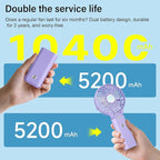 HandFan 10400mAh Personal Handheld Fan, 40Hrs Long-Lasted Hand Fan Rechargeable - Image 3