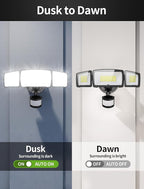 100W LED Security Lights, 11000LM Hardwired Flood Lights - Image 4