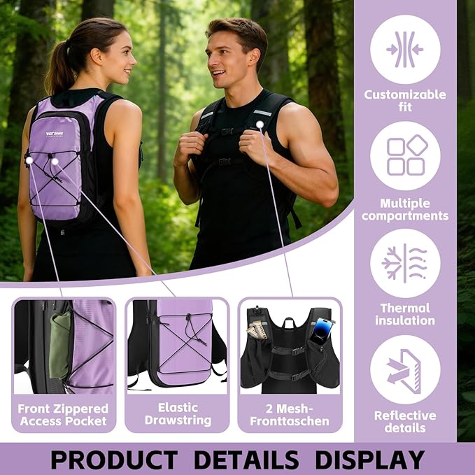 Hydration Pack Backpack, Insulated Hiking Water Backpack - Image 6