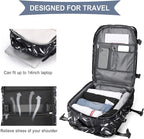 WONHOX Large Travel Backpack Carry on Flight Approved Laptop Work Business - Image 5
