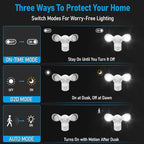 LEONLITE COB LED Security Light, Motion Sensor Outdoor Lights, Dusk to Dawn - Image 2