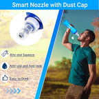 2 Pack Soft Water Bottle, TPU Collapsible Flask Foldable Bottles - Image 3