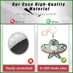 BORKUANA Leather Keychain Holder Case Compatible - Image 3
