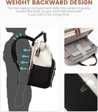 LOVEVOOK Laptop Backpack for Women, 15.6'' Waterproof Nurse Bag Teacher Work - Image 4