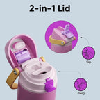 Insulated Water Bottle with Straw - Image 3