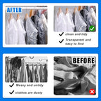 100 Pack Plastic Dry Cleaning Bags 23.6x35.4 Inch Garment Bags - Image 4