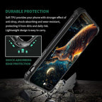 for iPhone 7 Plus/8 Plus Case, Star Cave Hungry Wolf Pattern Graphic Design - Image 3