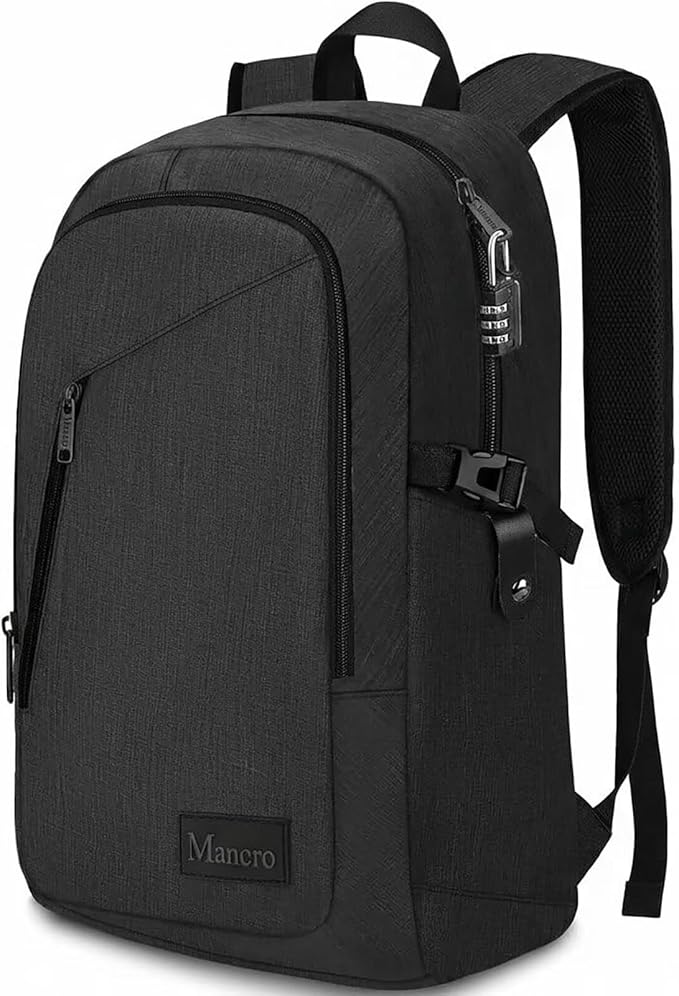 Mancro Business Travel Laptop Backpack, Anti Theft Slim Laptop Bag - Image 8