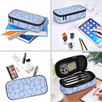 Blue Leaves Pencil Case Tropical Palm Summer Nature Tree Exotic Pencil Bag Pen - Image 6