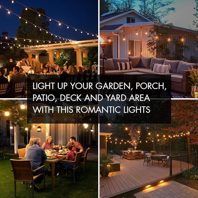 SUNTHIN Outdoor String Lights, 48FT Patio Lights - Image 7