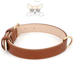 WHIPPY Leather Dog Collar for Small Medium Dog Adjustable Soft Breathable - Image 3