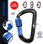 Rhino Produxs 12kN Heavy Duty Carabiner Clips, - Image 3