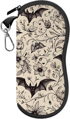 Glasses Case Sunglasses Eyeglass Soft Case Zipper Light Neoprene Pouch by Cabreche