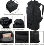 Hiking Backpack, 100L Large Camping Backpack, Expandable Waterproof MOLLE - Image 5