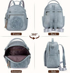 Mini Backpack Purse for Women, Embossed Leather Small Backpack Fashion Travel - Image 4