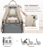 LOVEVOOK Laptop Backpack for Women, 15.6'' Waterproof Nurse Bag Teacher Work - Image 7