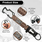 DDOUT Heavy Duty Paracord Lanyard 550 Paracord Braided Keychain - Image 4