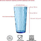 KOXIN-KARLU Mixed Drinkware 26-ounce Plastic Tumbler Acrylic Water Glasses - Image 2