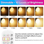 Yochoice Rechargeable Battery Operated Wireless Puck A19 Light Bulb - Image 3