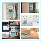 Surblue Hanging Closet Storage Bag Collapsible 3-Shelf Washable Oxford Fabric - Image 7