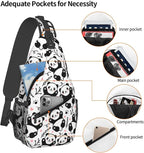 Cute Panda Sling Bag For Women Men Funny Backpack Crossbody Shoulder Bag Sling - Image 4